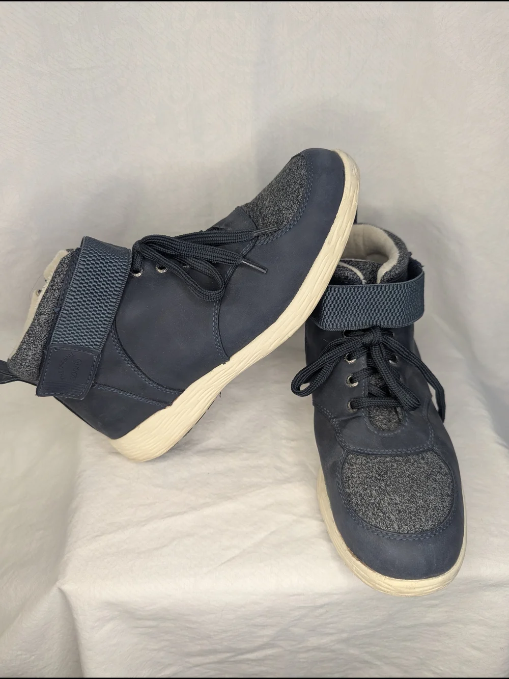 🌈Sporto Navy Gray High-Top Sneakers - Picture 2 of 10